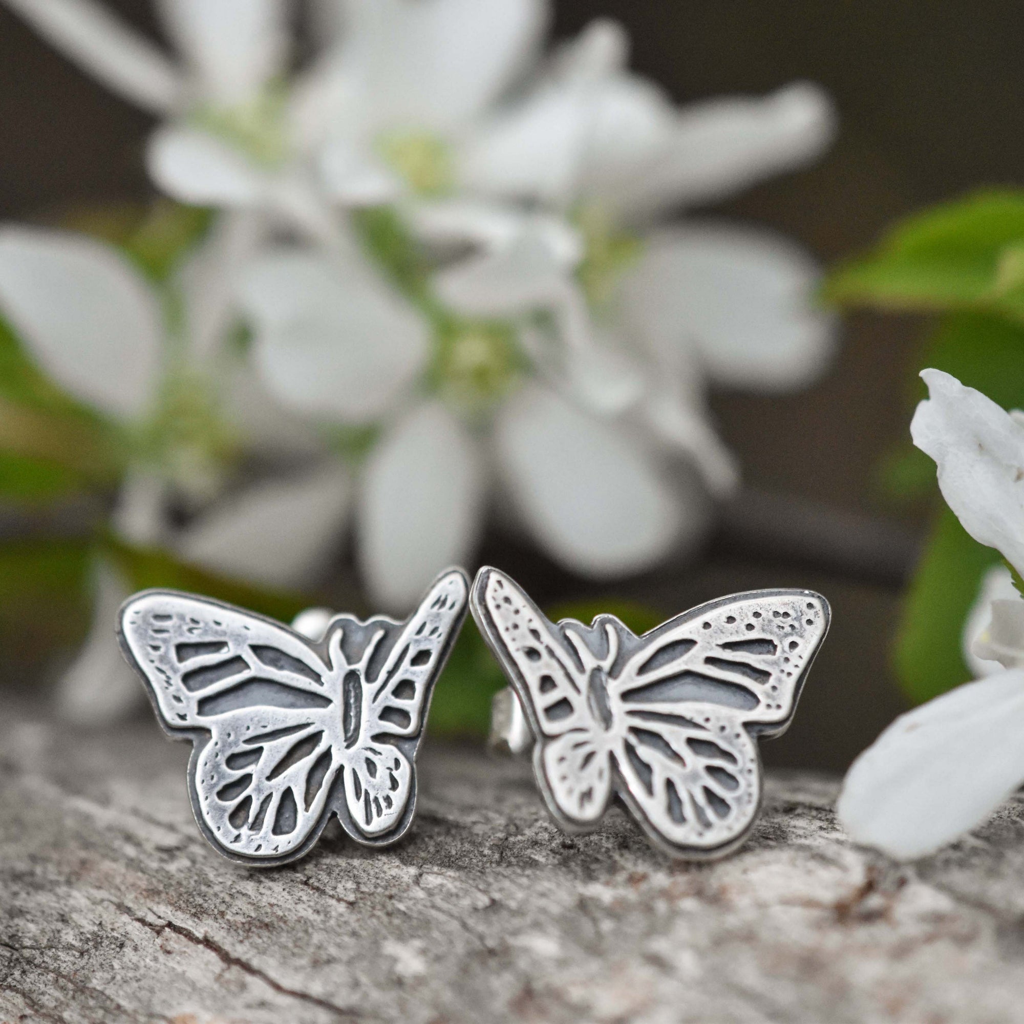 Skull Butterfly Dangle Earrings – Wyvern's Hoard